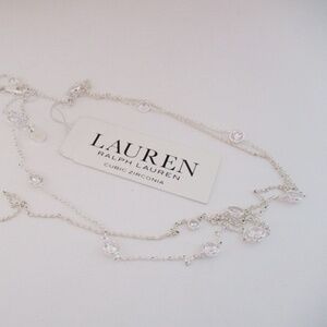 RALPH LAUREN - Cubic Zirconia Two-Row Necklace